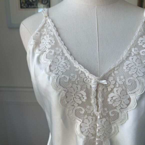 Vintage Maidenform Chantilly 64603 Satin Lace Cami Camisole Slip Top Womens 38 I - Picture 2 of 7